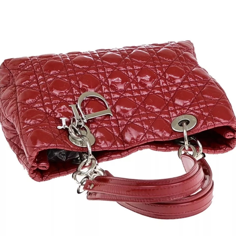 Dior Red Quilted Shoulder Bag - Picture 5 of 13
